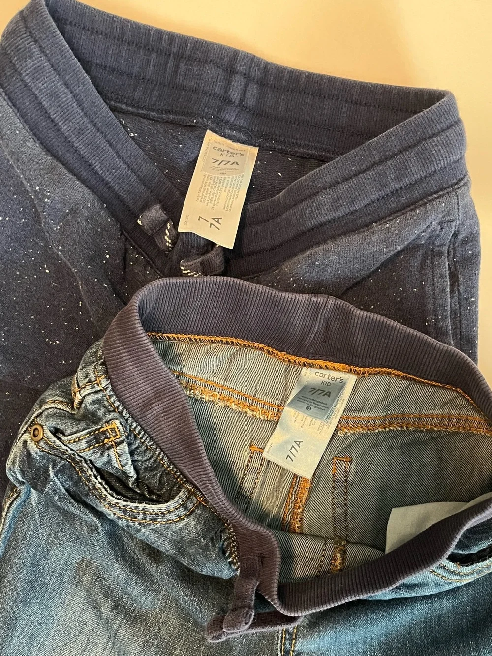 Carter’s Kid Pants. Two Pair. Boy Size 7